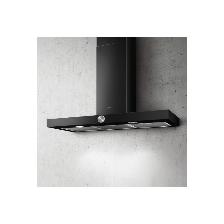 GRADE A2 - Elica ALPHA-90-BLK Alpha Black 90cm Chimney Cooker Hood