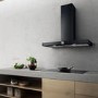 GRADE A2 - Elica ALPHA-90-BLK Alpha Black 90cm Chimney Cooker Hood