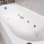 Single Ended Whirlpool Spa Bath with 8 Chrome Whirlpool Jets 1700 x 750mm - Alton