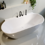 GRADE A1 - Freestanding Double Ended Back to Wall Bath 1700 x 800mm - Alto