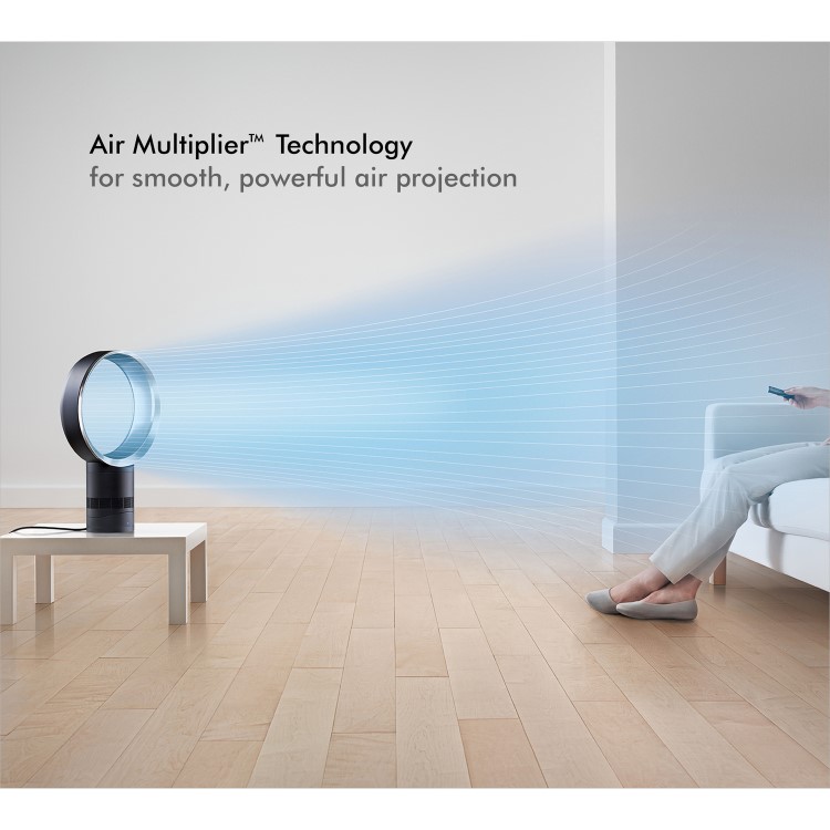 GRADE A2 - Dyson AM06 12 Inch Desk Fan - White and Silver