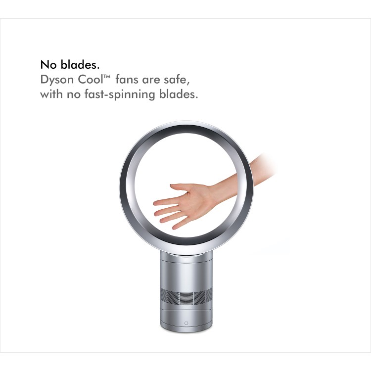 GRADE A2 - Dyson AM06 12 Inch Desk Fan - White and Silver