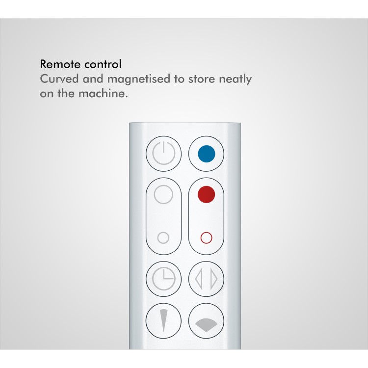 GRADE A2 - Dyson AM09 Hot and Cool Fan - White and Nickel Newest Model TurboJet with 2 year warranty