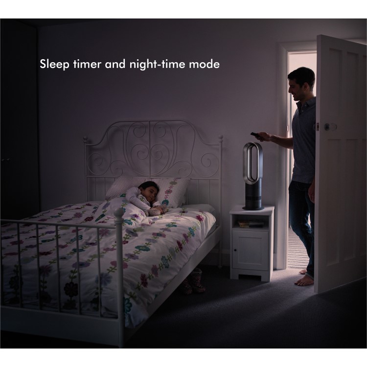 GRADE A2 - Dyson AM09 Hot and Cool Fan - White and Nickel Newest Model TurboJet with 2 year warranty