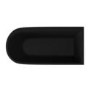 Matt Black Freestanding Single Ended Right Hand Corner Bath 1650 x 800mm - Amaro