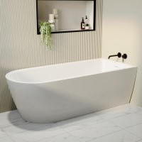 Freestanding Single Ended Right Hand Corner Bath 1800 x 800mm - Amaro