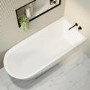 Freestanding Single Ended Right Hand Corner Bath 1800 x 800mm - Amaro