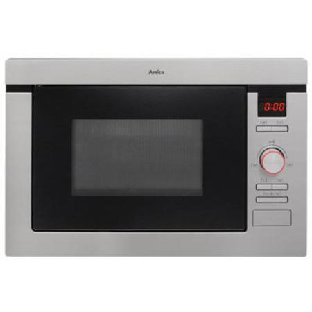 GRADE A2  - Amica AMM25BI 25 L 900 W Built-in Microwave With Grill For A 60cm Wide Cabinet Stainless steel