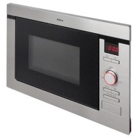 GRADE A2 - Amica AMM25BI 25 L 900 W Built-in Microwave With Grill For A 60cm Wide Cabinet Stainless steel