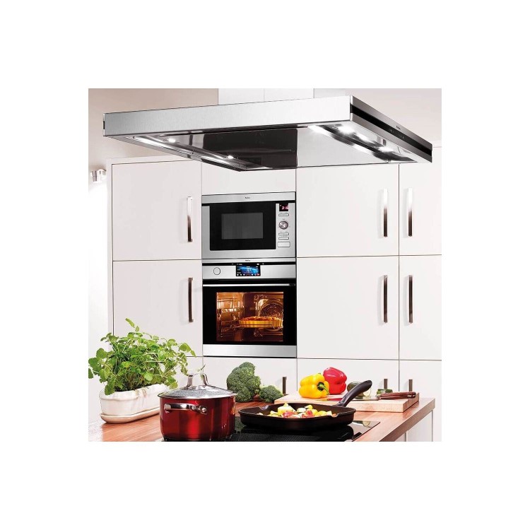 GRADE A2 - Amica AMM25BI 25 L 900 W Built-in Microwave With Grill For A 60cm Wide Cabinet Stainless steel