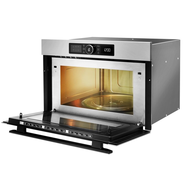 GRADE A2 - Whirlpool AMW730IX Absolute 31 Litre Built-In Microwave And Grill - Stainless Steel