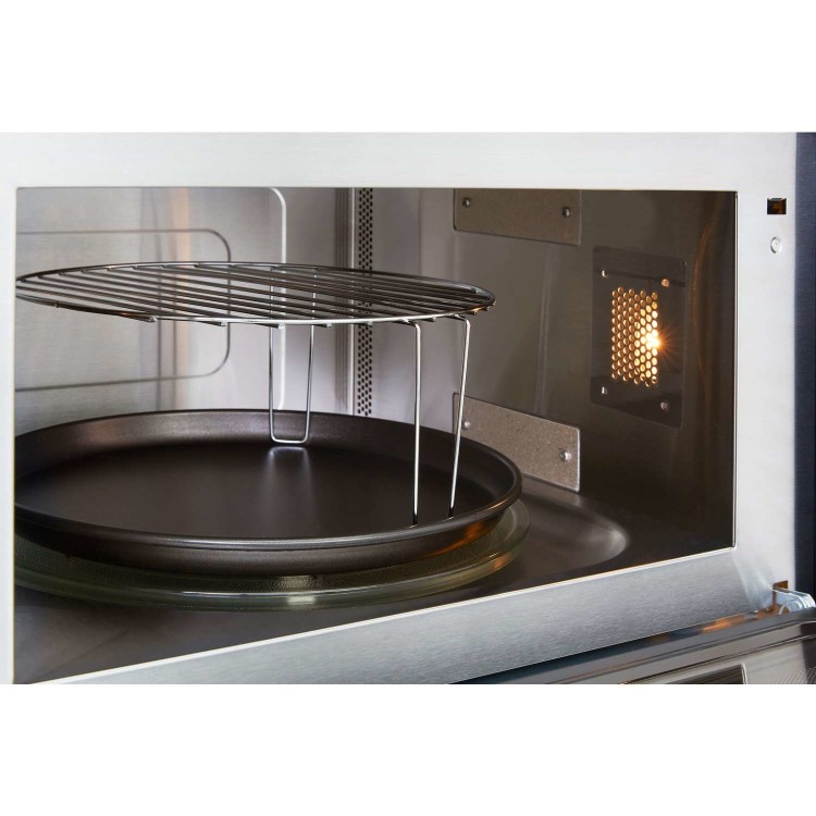 GRADE A2 - Whirlpool AMW730IX Absolute 31 Litre Built-In Microwave And Grill - Stainless Steel