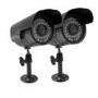 electriQ 800TVL Analogue Bullet CCTV Camera 3.6mm 15m IR 2 x 18m Cable 2 Pack