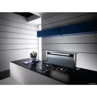 Elica ANDANTE_GME_2_WH Andante Stainless Steel & White Glass 90cm Downdraft Extractor With External Motor