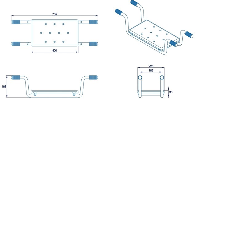 White Wall Mounted Folding Shower Seat - Croydex