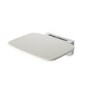 White Wall Mounted Folding Shower Seat - Croydex