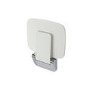 White Wall Mounted Folding Shower Seat - Croydex