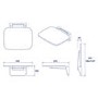 White Wall Mounted Folding Shower Seat - Croydex