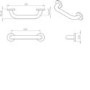 Stainless Steel Grab Rail 300mm