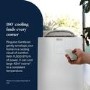 Delonghi A+ AP98 Pinguino 11500 BTU Quiet Mobile Air Conditioner - GentleJet & Low Energy
