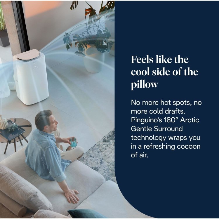 Delonghi A+ AP98 Pinguino 11500 BTU Quiet Mobile Air Conditioner ...