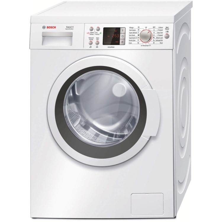 Bosch WAQ28461GB Exxcel VarioPerfect 8kg Freestanding Washing Machine White