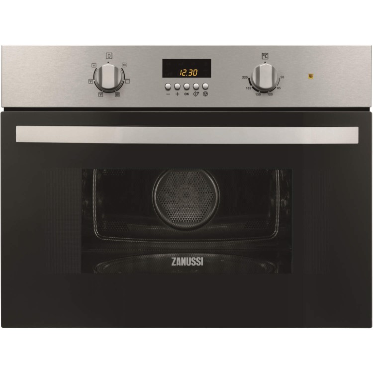 GRADE A2 - Minor Cosmetic Damage - Zanussi ZKC38310XK Built-in inclusive frame Microwave Oven in Stainless Steel with antifingerprint coating