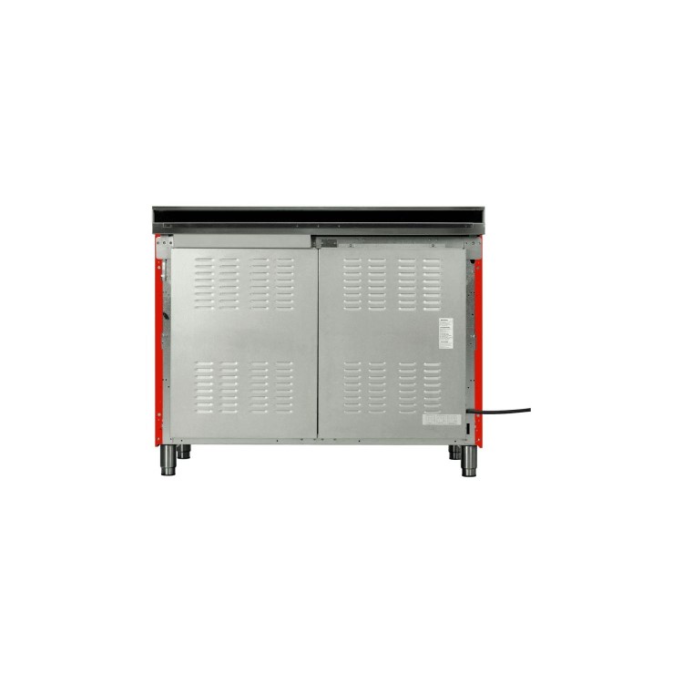 Britannia Delphi Twin Oven 120cm Dual Fuel Range Cooker - Red