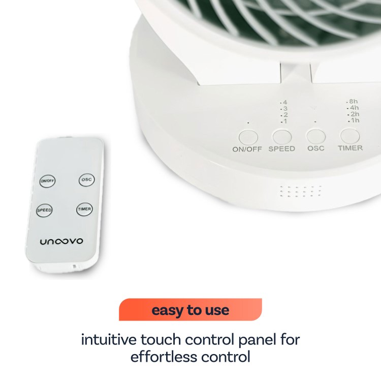 7 Inch Oscillating Desk Fan - Powerful & Compact