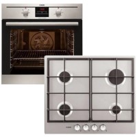 AEG APGF5030M Electric Fan Oven And Gas Hob Pack Stainless Steel