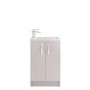 Cashmere Free Standing Compact Bathroom Vanity Unit & Basin - W505 x 850mm