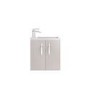 Cashmere Wall Hung Compact Bathroom Vanity Unit & Basin - W505 x H540mm
