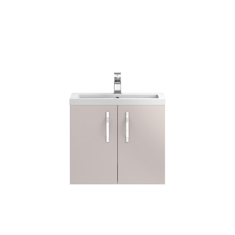 Cashmere Wall Hung Bathroom Vanity Unit & Basin - W605 x H540mm