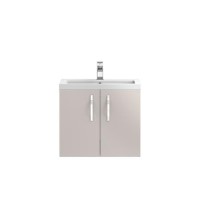 Cashmere Wall Hung Bathroom Vanity Unit & Basin - W605 x H540mm