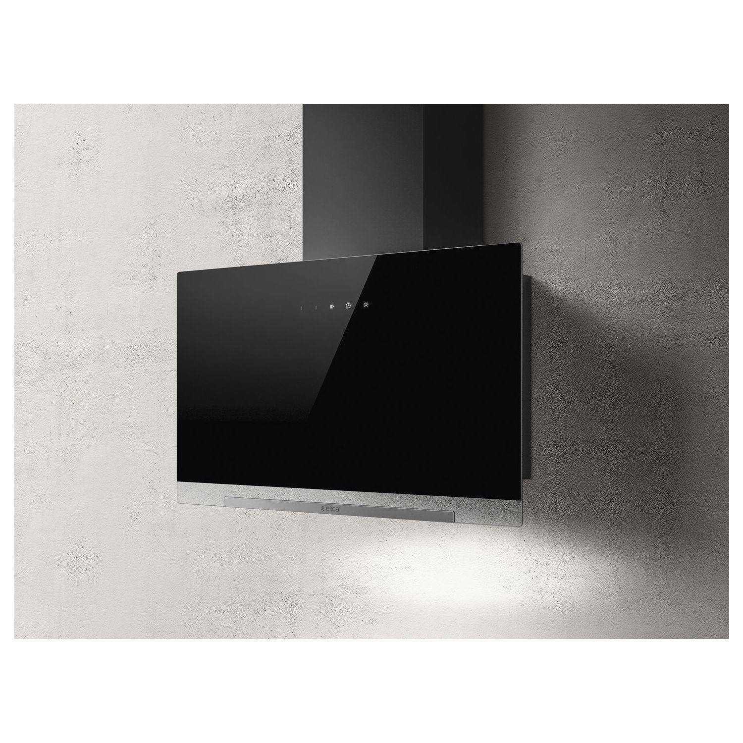 Elica Aplomb Square 60cm Cooker Hood - Black