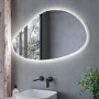 ONLY OPENED - Pebble Backlit Heated Bathroom Mirror with Lights 600 x 1000mm - Apollo