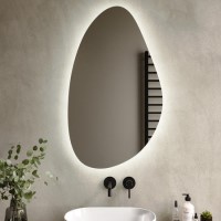 Pebble Backlit Bathroom Mirror with Battery Operated Lights 600 x 1000mm- Apollo Pebble Backlit Bathroom Mirror with Battery Operated Lights 600 x 1000mm- Apollo