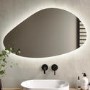 Pebble Backlit Bathroom Mirror with Battery Operated Lights 600 x 1000mm- Apollo