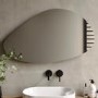 Pebble Backlit Bathroom Mirror with Battery Operated Lights 600 x 1000mm- Apollo