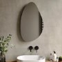 Pebble Backlit Bathroom Mirror with Battery Operated Lights 500 x 800mm - Apollo