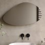 Pebble Backlit Bathroom Mirror with Battery Operated Lights 500 x 800mm - Apollo
