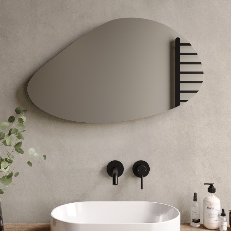 Pebble Frameless Bathroom Mirror 500 x 800mm - Apollo