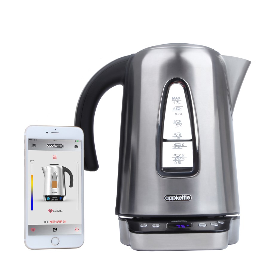 Appkettle 1.7L 2400W Smart Kettle WiFi 3G 4G Android iOS