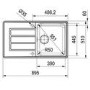 Franke Single Bowl Kitchen Sink with Drainer - Stainless Steel