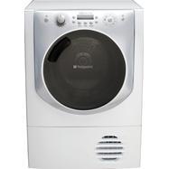 Hotpoint AQC9BF7I Aqualtis Freestanding Condenser Tumble Dryer - White With Ice Door