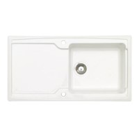 Astracast AR10WHHOMESK Ardenne Single Bowl Reversible Drainer Ceramic Sink in White