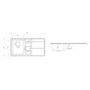 1.5 Bowl Inset Stainless Steel Kitchen Sink with Righthand Drainer - Rangemaster Arlington