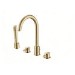 Brushed Brass 4 Hole Bath Shower Mixer Tap - Arissa