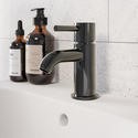 Black Chrome Cloakroom Mono Basin Mixer Tap - Arissa