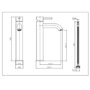 Black Chrome Tall Mono Basin Mixer Tap - Arissa